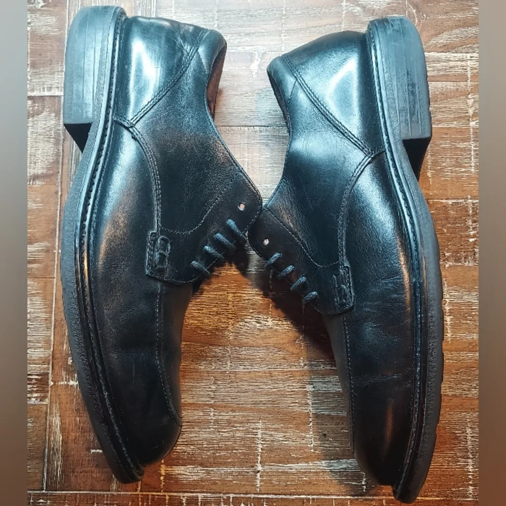 FLORSHEIM Billings Size 11 Mens Comfortech‎ Split Toe Leather Oxford Dress Shoes